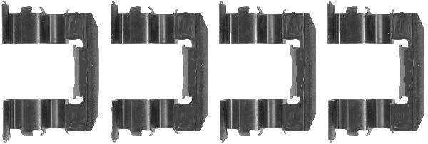 HELLA PAGID Lisakomplekt, ketaspiduriklotsid 8DZ 355 204-021